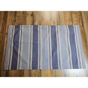 Ralph Lauren Home Striped Lumbar Pillow Cover Preppy Nautical Blue 12x26